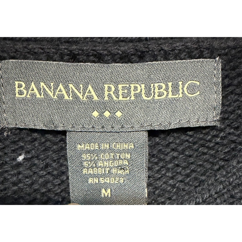 Banana Republic Parisian Chic Angora Blend Knit Cardigan Womens Size M Old Money - Picture 3 of 7